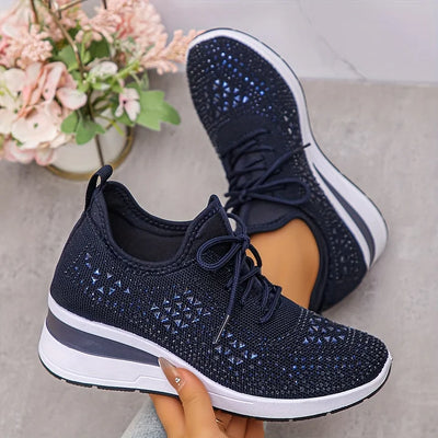 Giselle™  Stylowe sneakersy ortopedyczne z połyskującymi cyrkoniami
