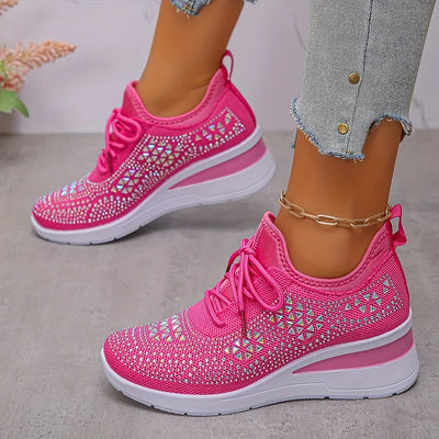 Giselle™  Stylowe sneakersy ortopedyczne z połyskującymi cyrkoniami