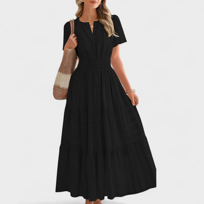 Maura™  Lato Krótki Rękaw Sukienka Maxi