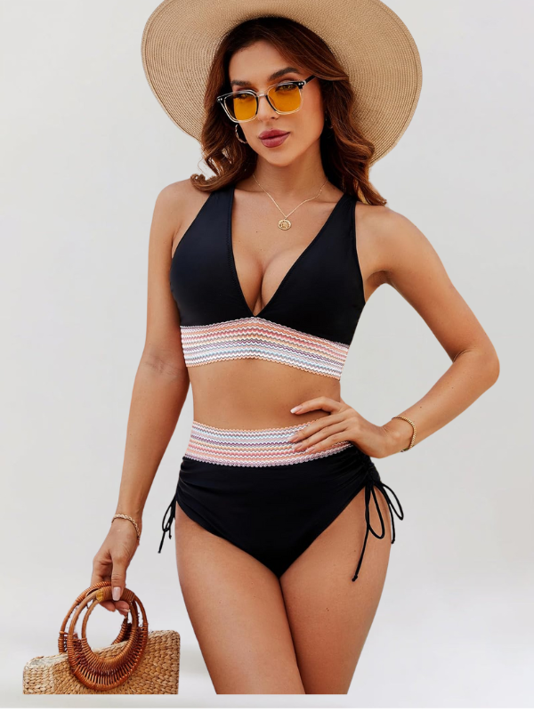 Lidia ™ Zestaw Bikini z Kontrolą Brzucha i Wysokim Stanem