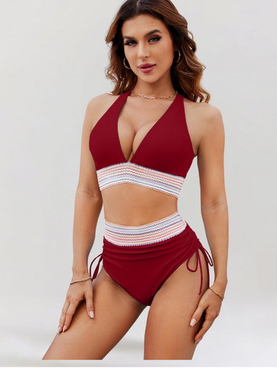 Lidia ™ Zestaw Bikini z Kontrolą Brzucha i Wysokim Stanem