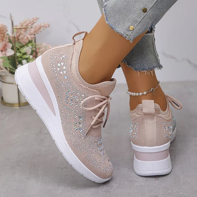 Giselle™  Stylowe sneakersy ortopedyczne z połyskującymi cyrkoniami