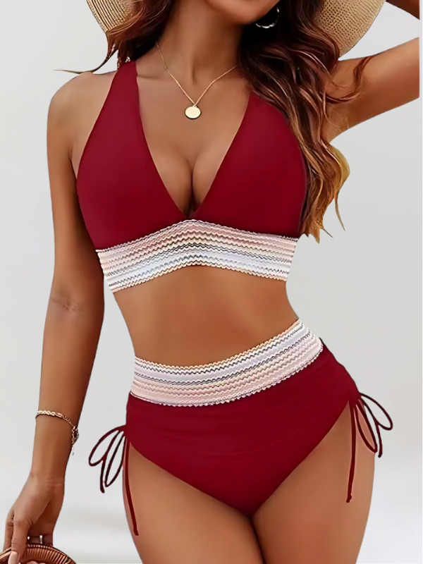 Lidia ™ Zestaw Bikini z Kontrolą Brzucha i Wysokim Stanem