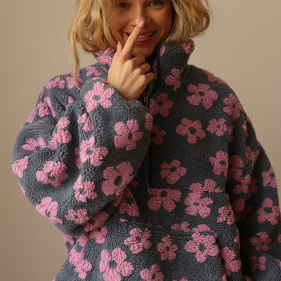 Maria | Sweter w kwiatowy wzór