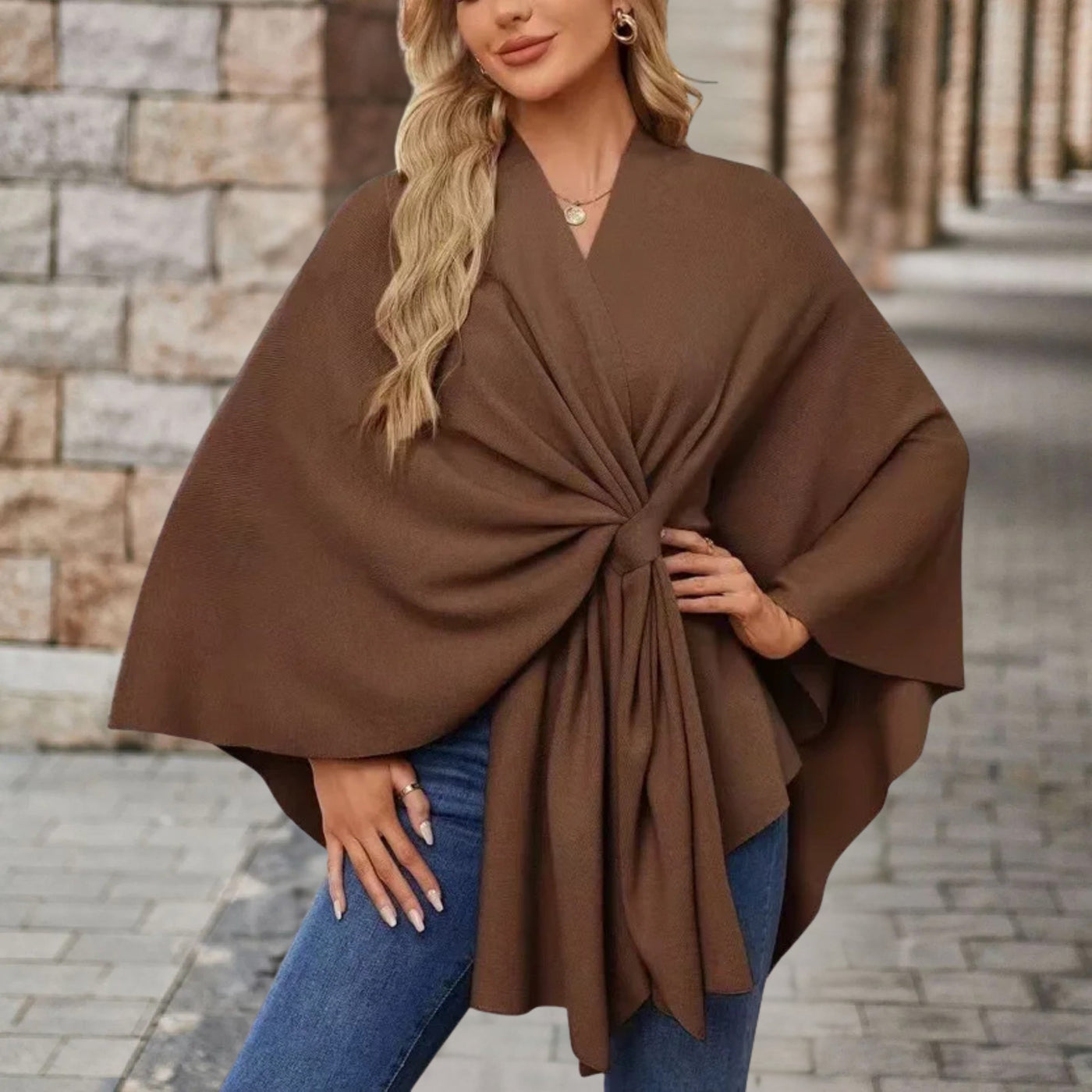 Helin - Wygodny Dekolt w Serek Shawl