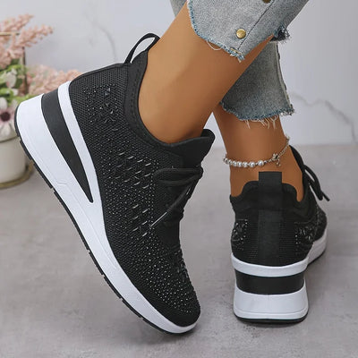 Giselle™  Stylowe sneakersy ortopedyczne z połyskującymi cyrkoniami