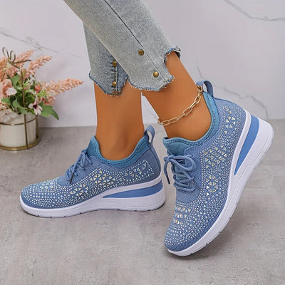 Giselle™  Stylowe sneakersy ortopedyczne z połyskującymi cyrkoniami
