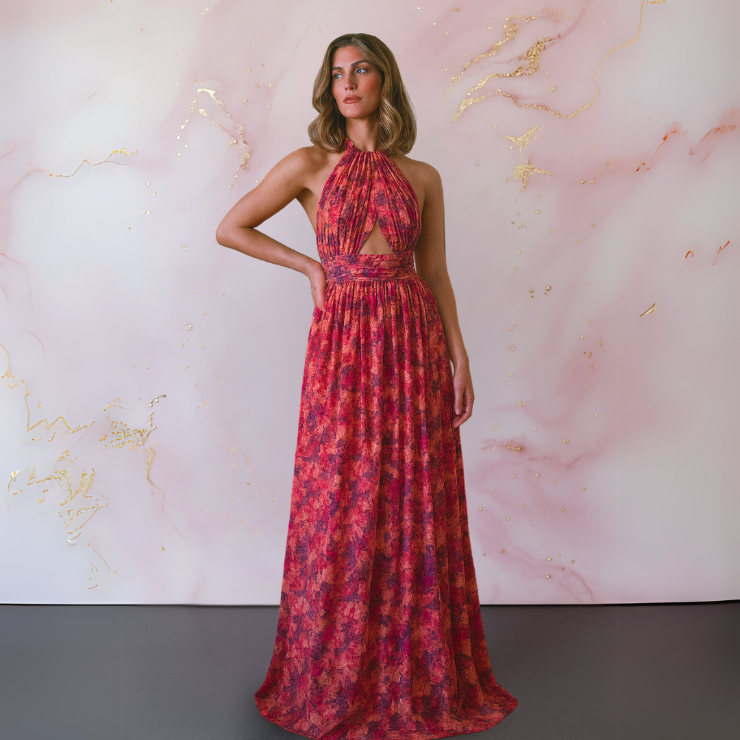 Vera™ Elegancka sukienka w kwiaty