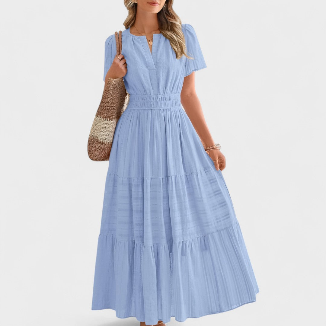 Maura™  Lato Krótki Rękaw Sukienka Maxi