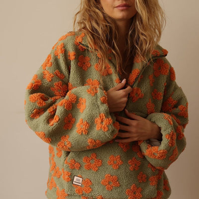 Maria | Sweter w kwiatowy wzór