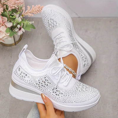 Giselle™  Stylowe sneakersy ortopedyczne z połyskującymi cyrkoniami