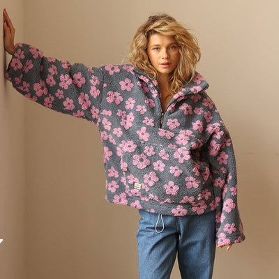 Maria | Sweter w kwiatowy wzór