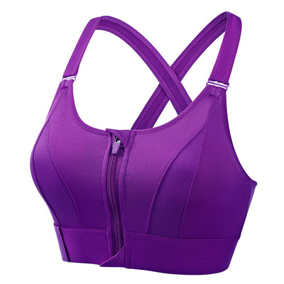 Daisy™ t Sportowy biustonosz z przodem na zamek