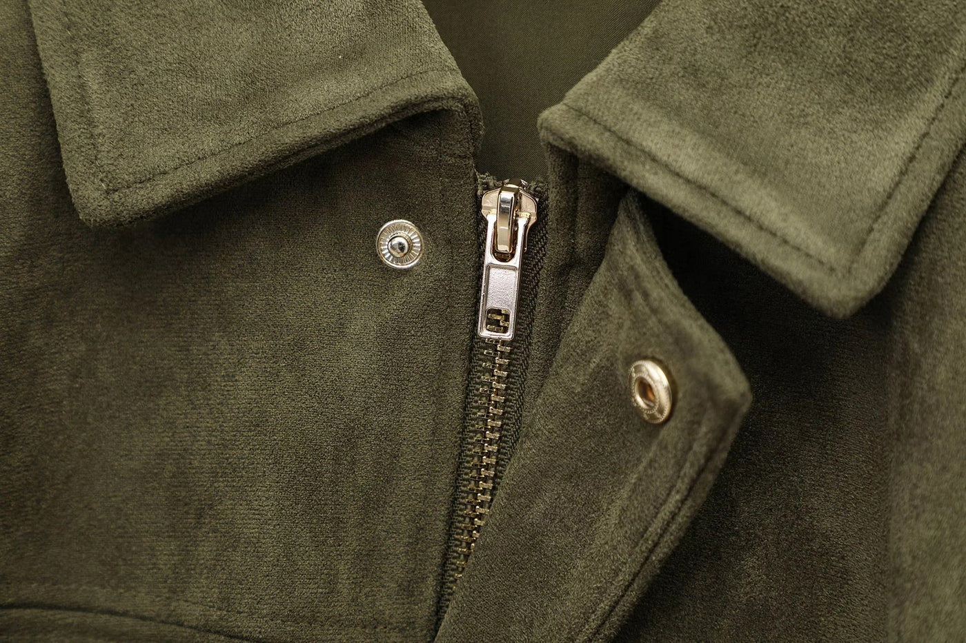 Alina™  Oversize’owy płaszcz zamszowy