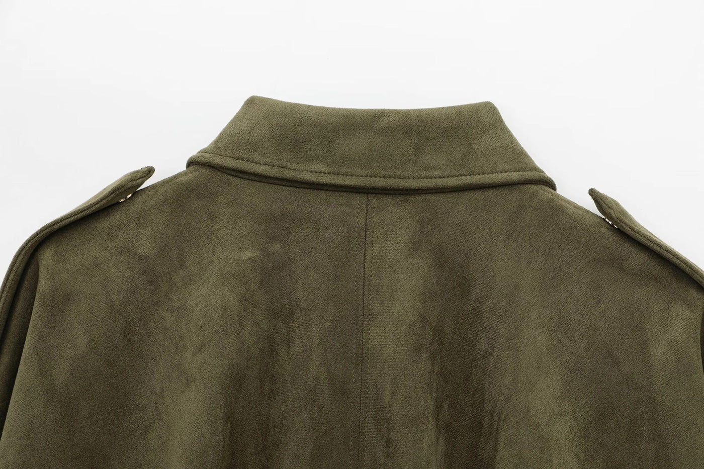 Alina™  Oversize’owy płaszcz zamszowy