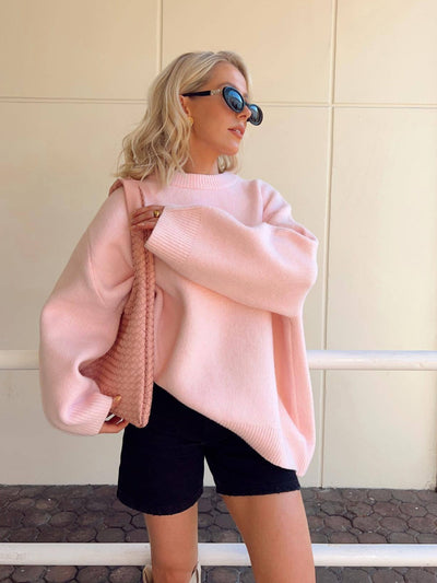 Sweatera™ Sweter z okrągłym dekoltem