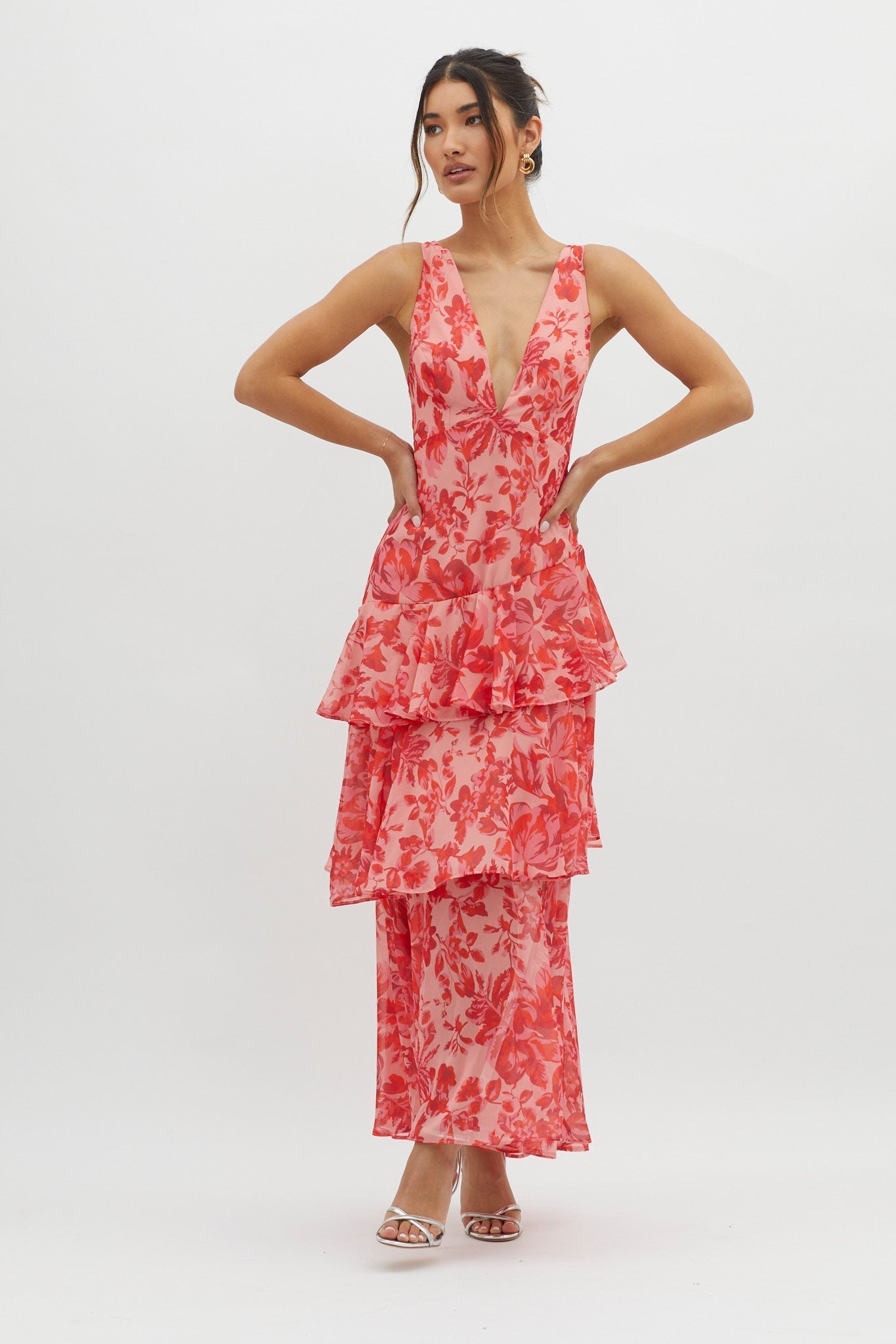 Faye™ Sukienka Bloom Shift Midi