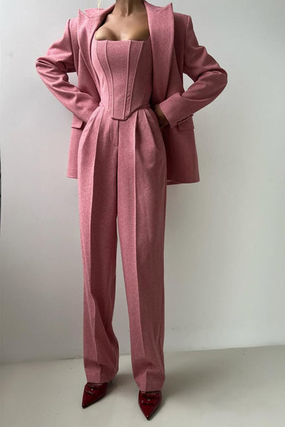 Kirela™ Elegancki trzyczęściowy zestaw szyty na miarę