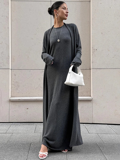 Delia™  Komplet sweter + sukienka