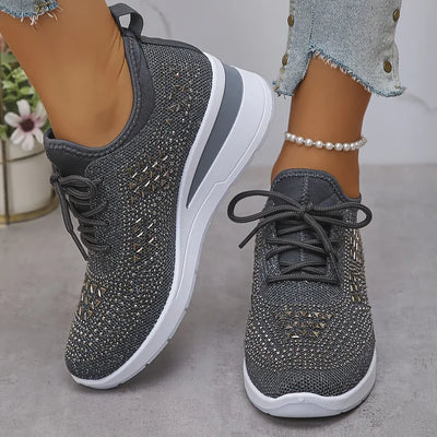 Giselle™  Stylowe sneakersy ortopedyczne z połyskującymi cyrkoniami