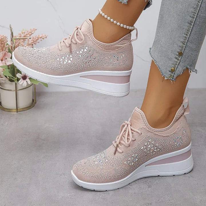 Giselle™  Stylowe sneakersy ortopedyczne z połyskującymi cyrkoniami