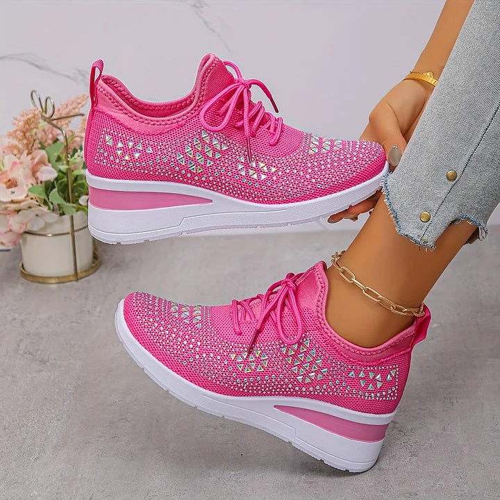 Giselle™  Stylowe sneakersy ortopedyczne z połyskującymi cyrkoniami