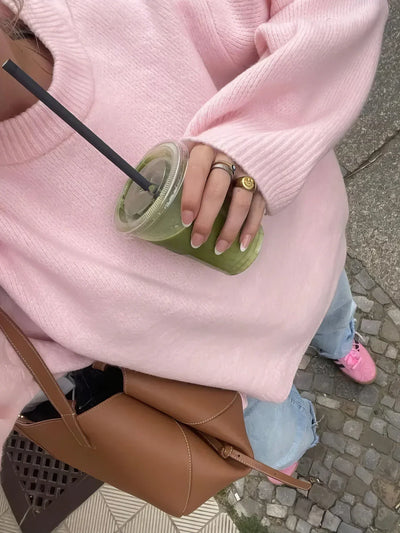 Sweatera™ Sweter z okrągłym dekoltem