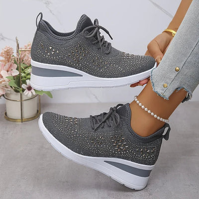 Giselle™  Stylowe sneakersy ortopedyczne z połyskującymi cyrkoniami