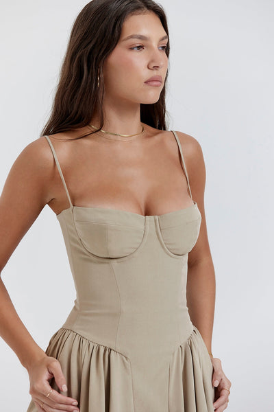 Celine ™  Ukienka midi z gorsetowym górą