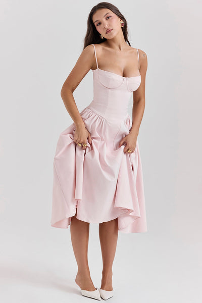 Celine ™  Ukienka midi z gorsetowym górą