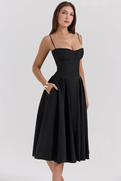 Celine ™  Ukienka midi z gorsetowym górą
