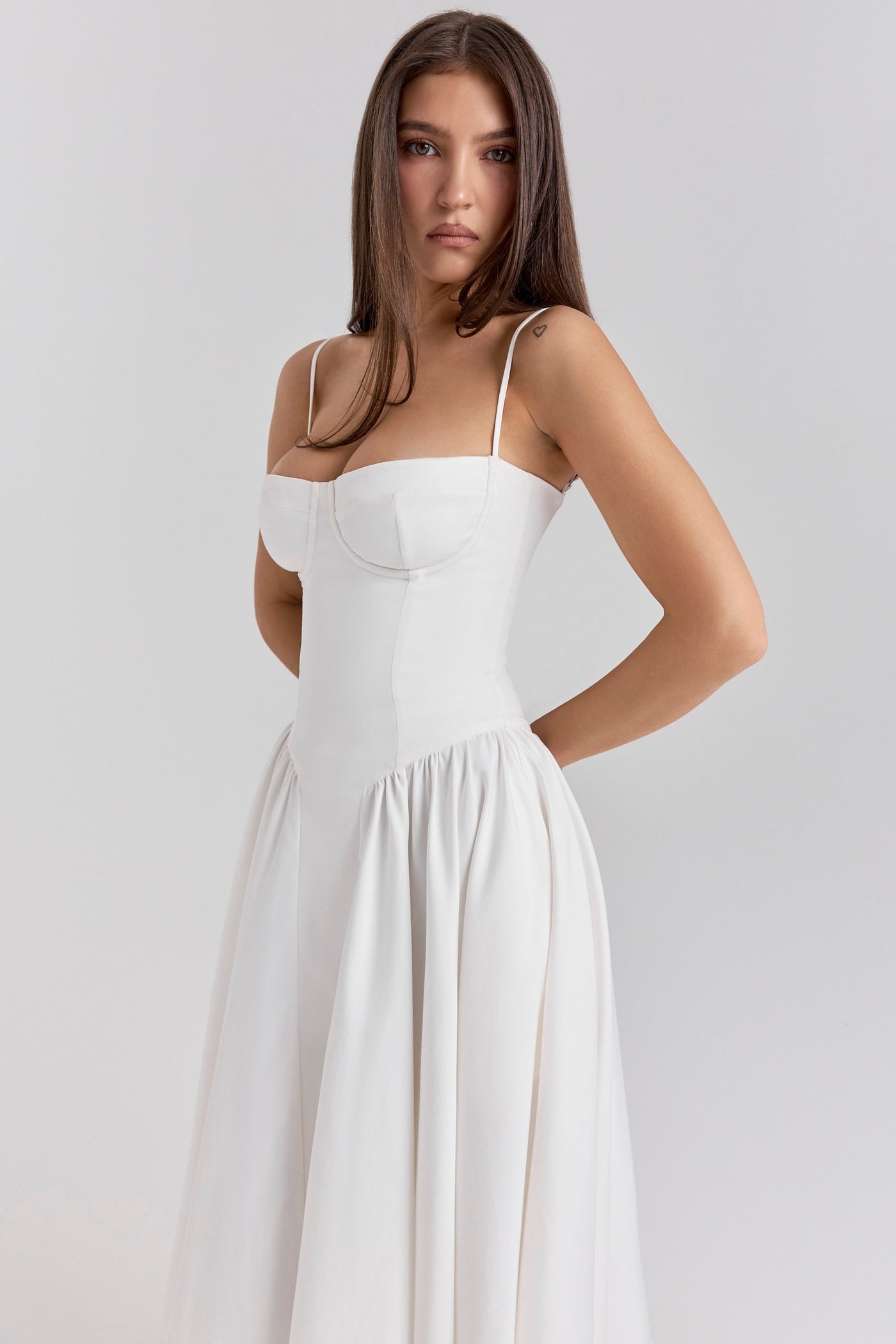 Celine ™  Ukienka midi z gorsetowym górą