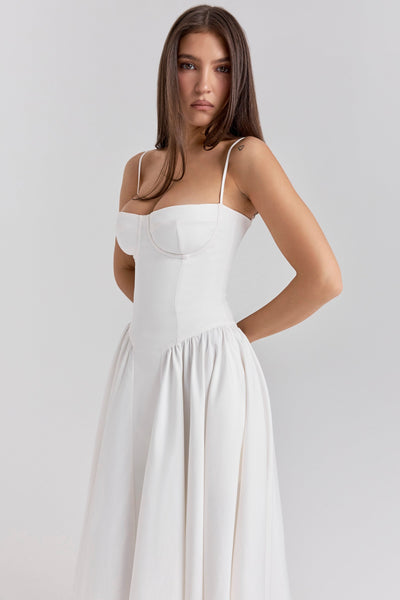 Celine ™  Ukienka midi z gorsetowym górą