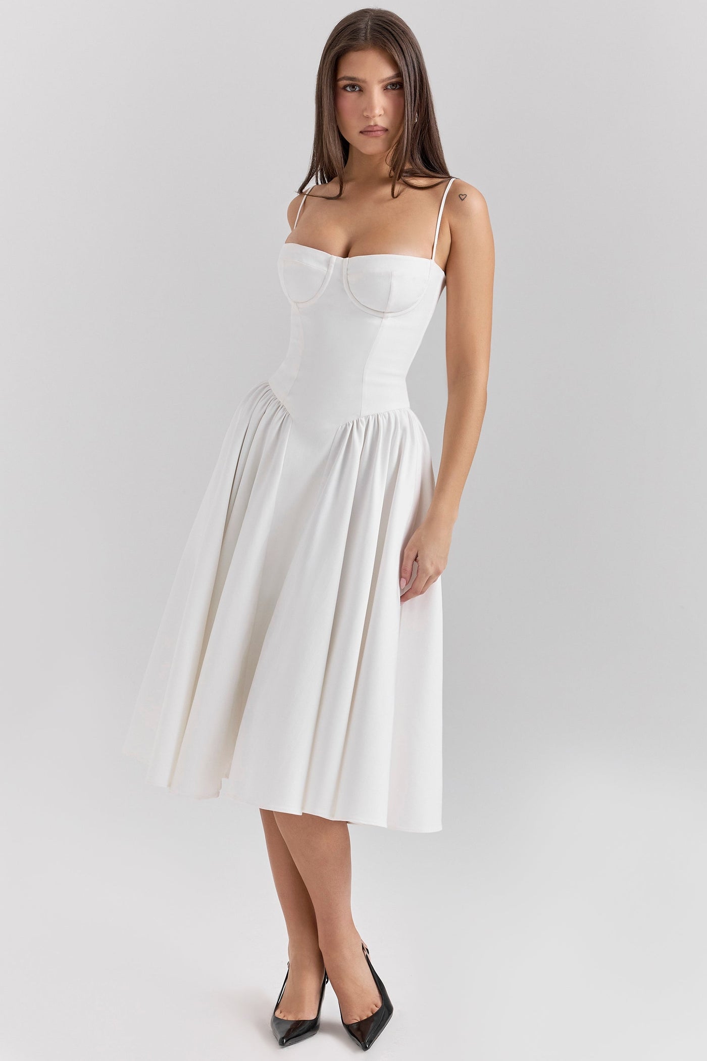 Celine ™  Ukienka midi z gorsetowym górą