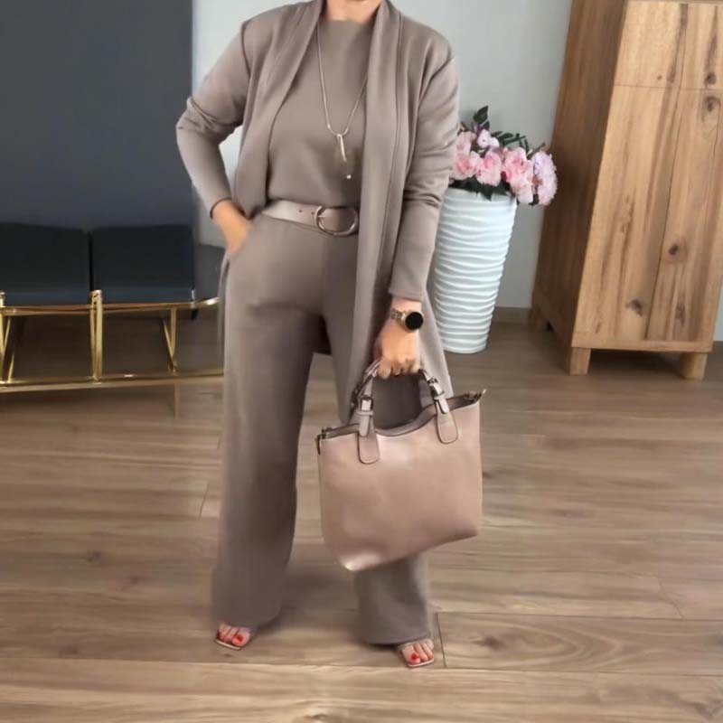 Gabrielle - 3-Częściowy Zestaw Z Długim Kardiganem