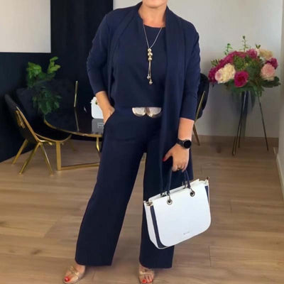Gabrielle - 3-Częściowy Zestaw Z Długim Kardiganem